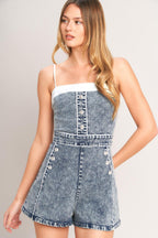WEEKEND IN DENIM ROMPER Flying Tomato