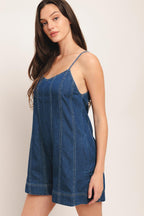 FRONTIER FLIRT LIGHTWEIGHT DENIM ROMPER Flying Tomato