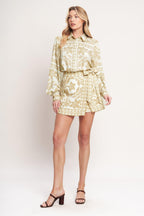 PALM BAZAAR WOVEN SKORT Flying Tomato