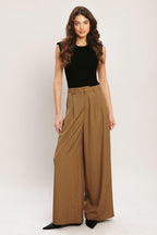 UMBER FLOW WOVEN WIDE LEG PANTS Flying Tomato