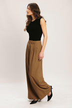 UMBER FLOW WOVEN WIDE LEG PANTS Flying Tomato
