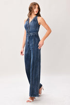 COOL STRUCTURE DENIM JUMPSUIT Flying Tomato