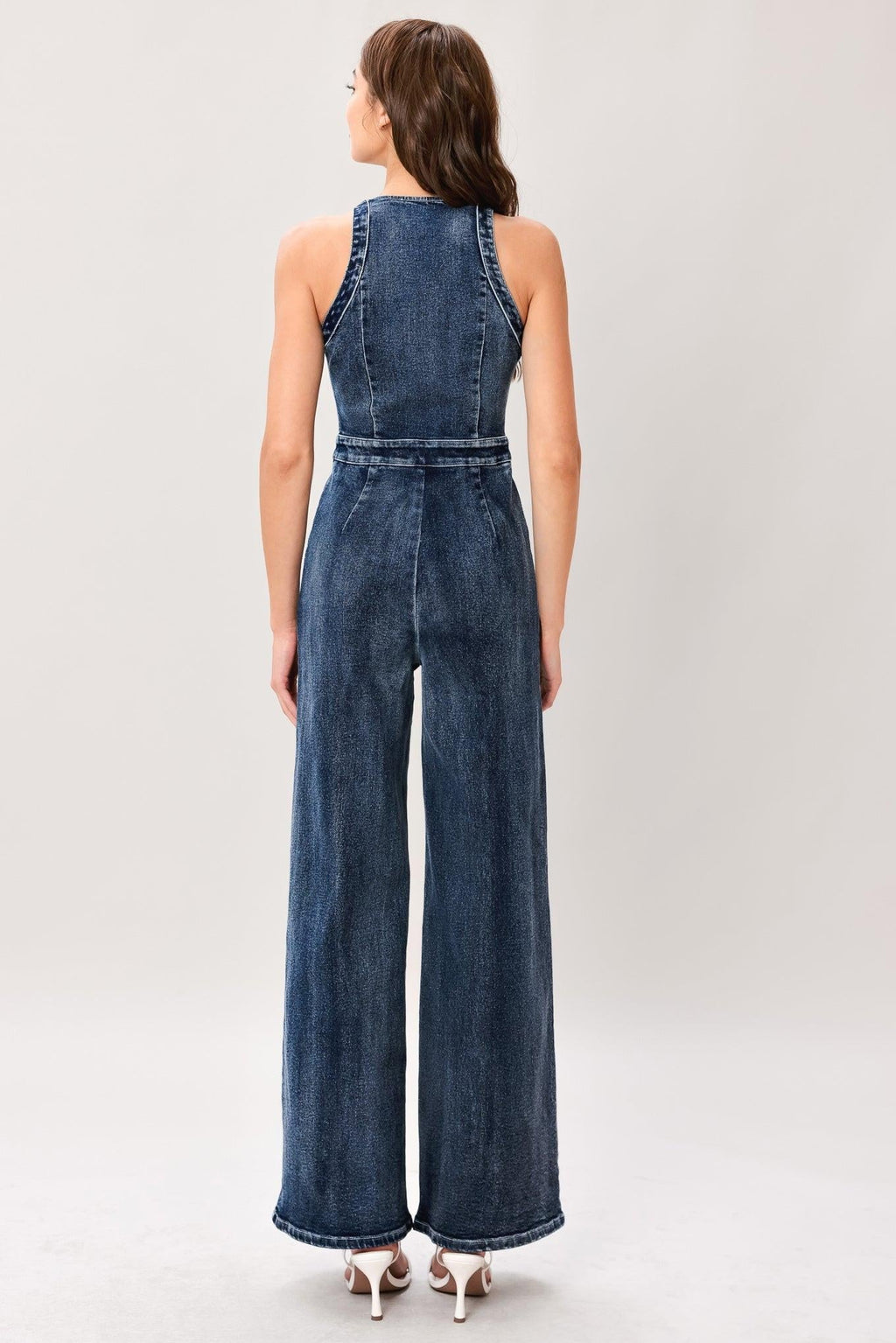 COOL STRUCTURE DENIM JUMPSUIT Flying Tomato