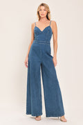 JUST A FEELING DENIM JUMPSUIT Flying Tomato