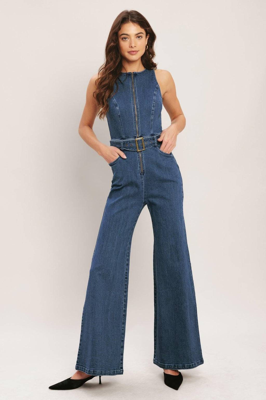 STREET CHIC DENIM JUMPSUIT Flying Tomato