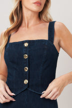 URBAN EDGE DENIM ROMPER Flying Tomato