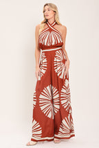 SUMMER RADIANCE WOVEN JUMPSUIT Flying Tomato