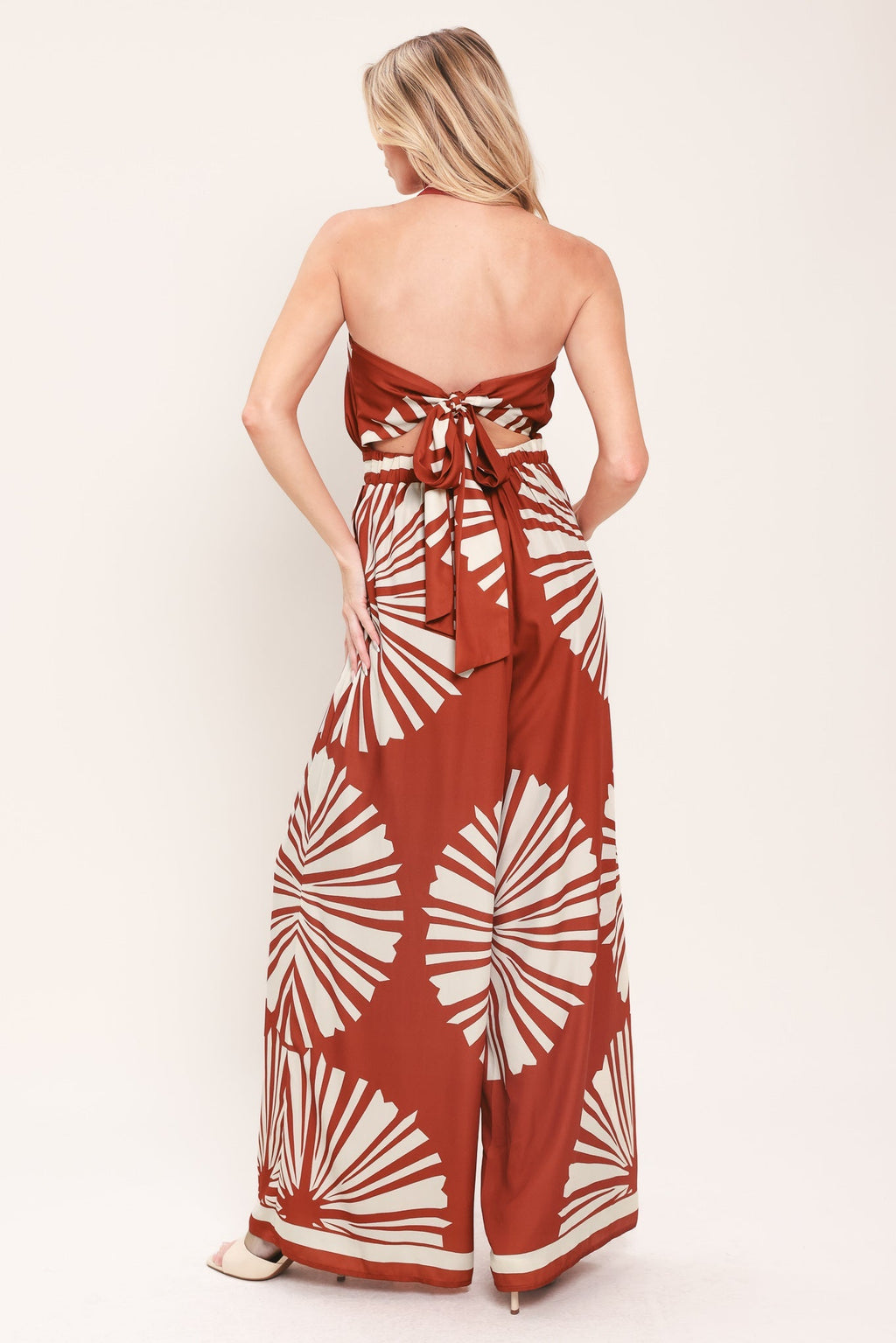SUMMER RADIANCE WOVEN JUMPSUIT Flying Tomato