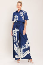 COASTAL BLOOM WOVEN WIDE PANTS Flying Tomato