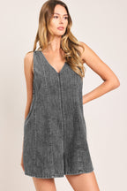 COOL SWEET LIGHTWEIGHT DENIM ROMPER Flying Tomato