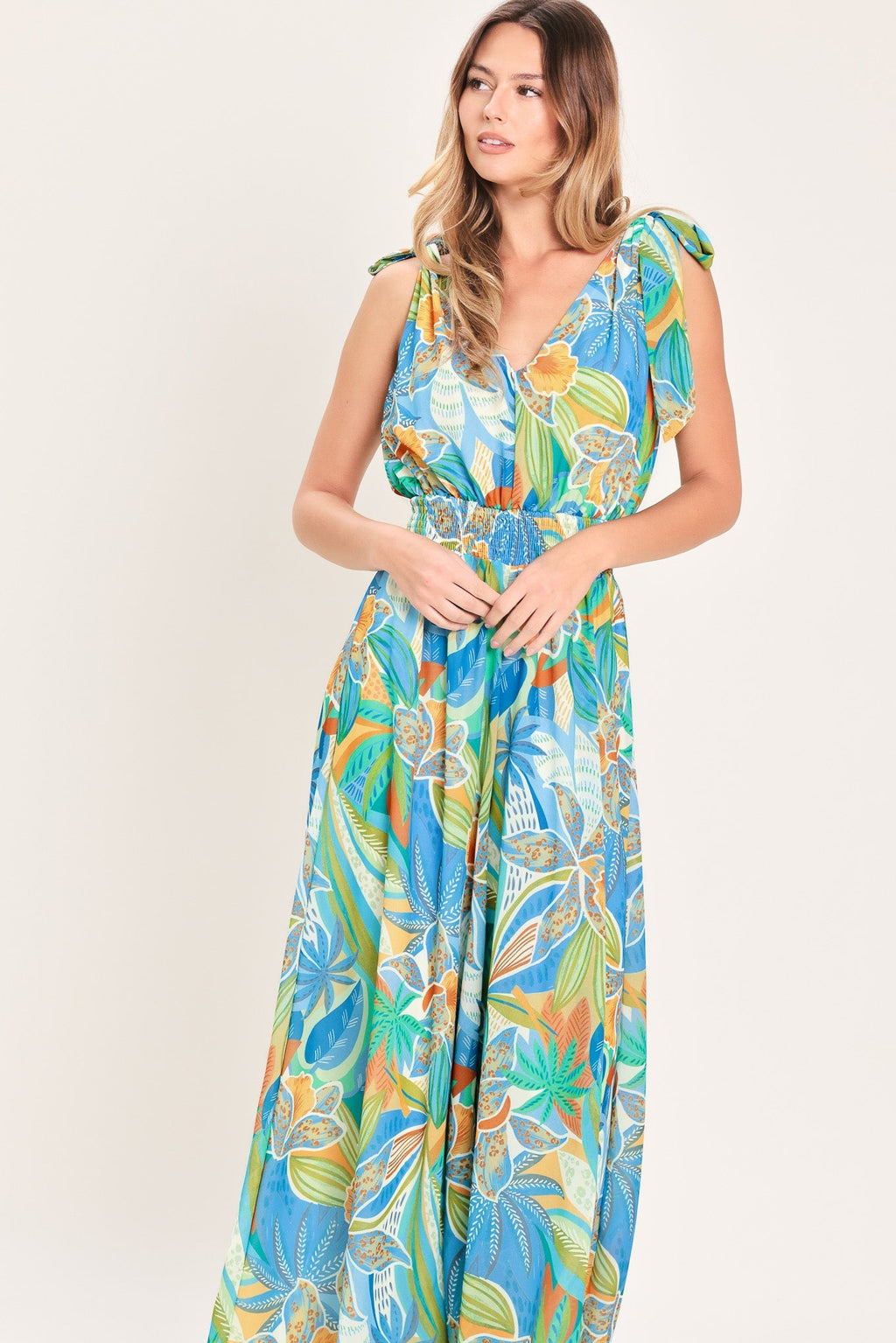 SUNSET ISLAND WOVEN JUMPSUIT Flying Tomato