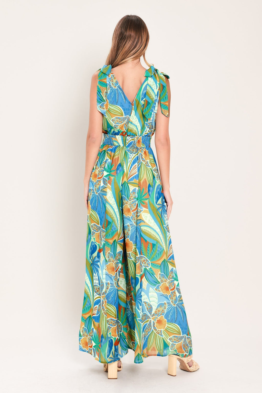 SUNSET ISLAND WOVEN JUMPSUIT Flying Tomato