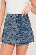 CROCO CHIC DENIM SKORT Flying Tomato
