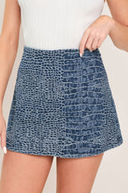 CROCO CHIC DENIM SKORT Flying Tomato