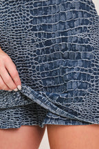 CROCO CHIC DENIM SKORT Flying Tomato