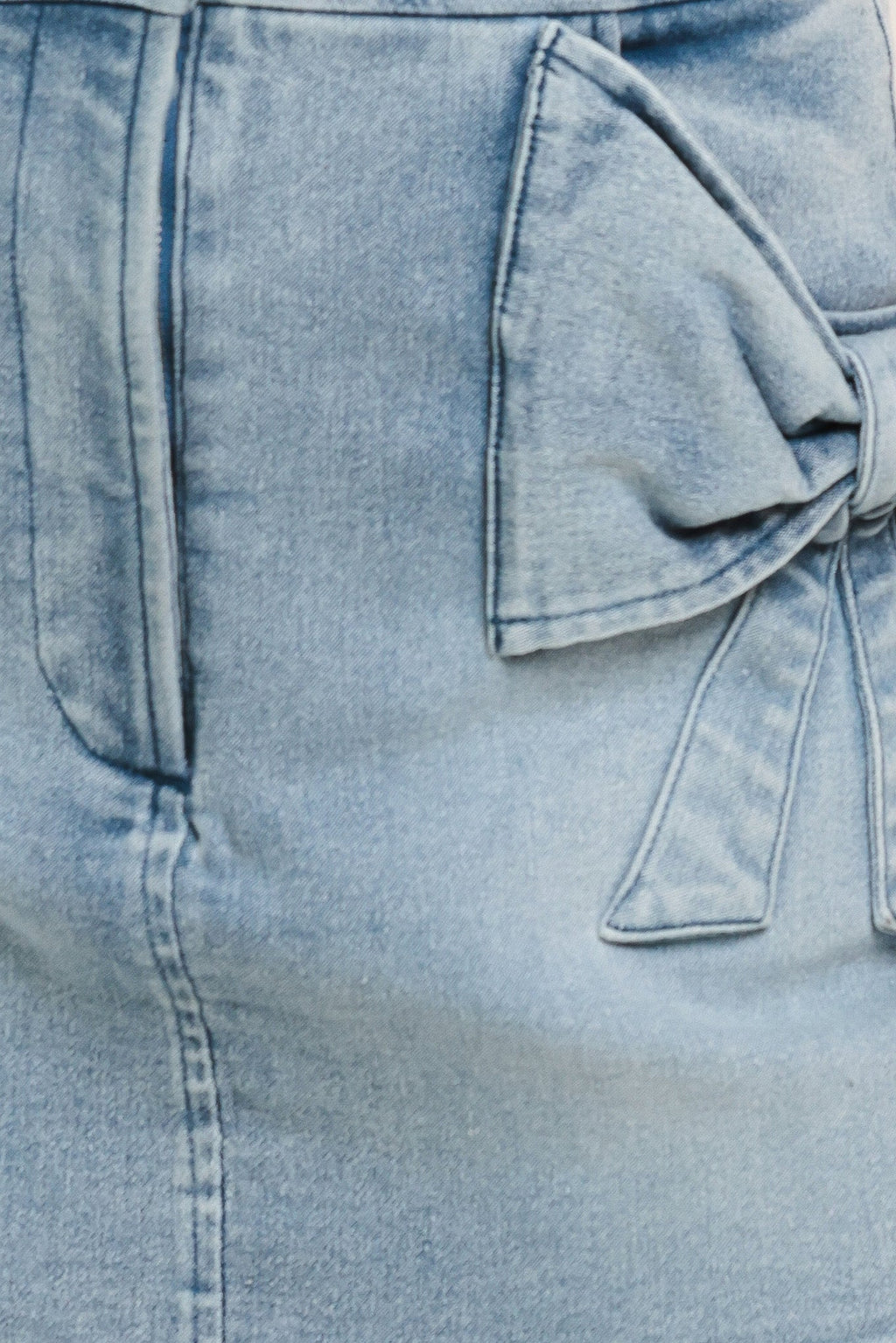 CUTE MOMENT DENIM SKORT Flying Tomato