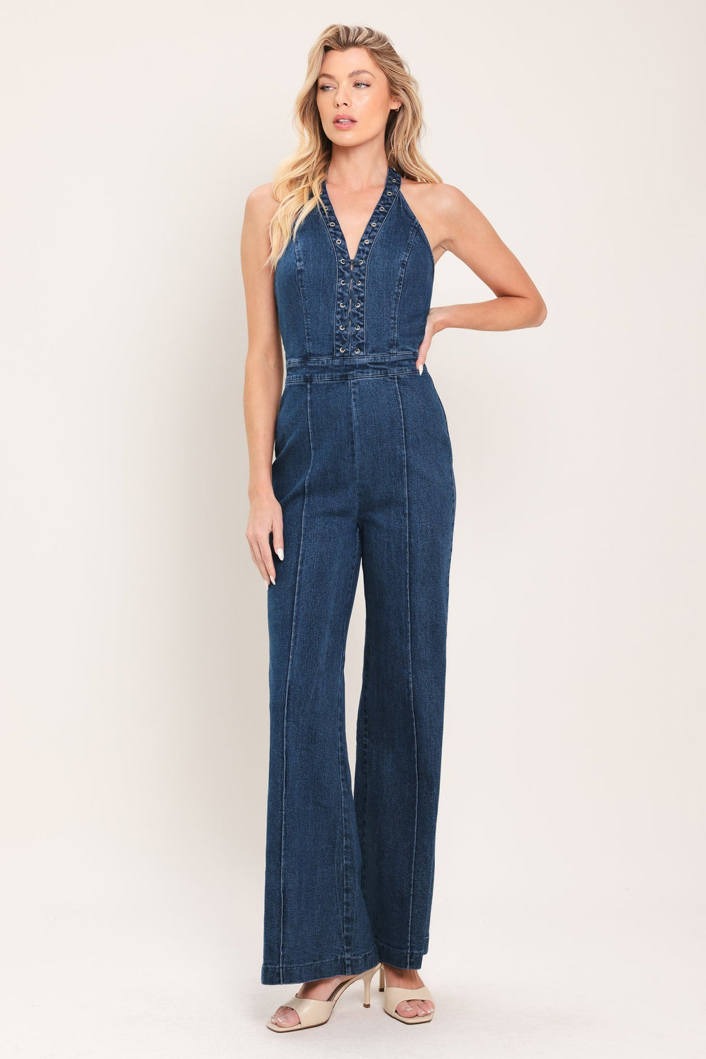 BLUE REVERIE DENIM JUMPSUIT Flying Tomato