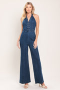 BLUE REVERIE DENIM JUMPSUIT Flying Tomato