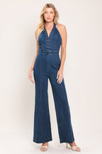 BLUE REVERIE DENIM JUMPSUIT Flying Tomato