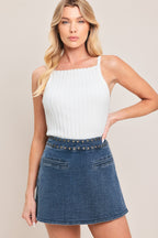 SWEET STUD DENIM SKORT Flying Tomato
