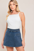 SWEET STUD DENIM SKORT Flying Tomato