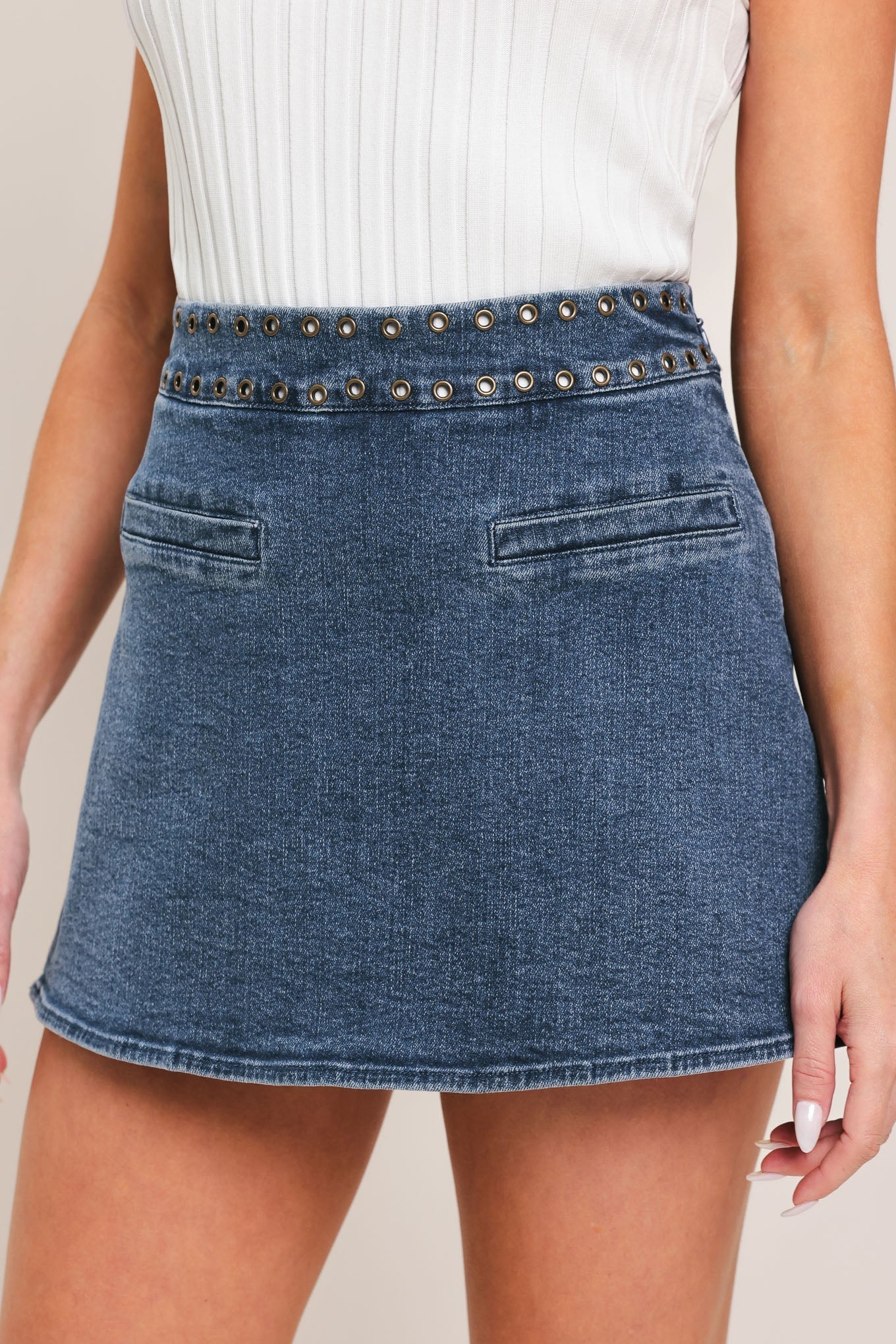 SWEET STUD DENIM SKORT Flying Tomato