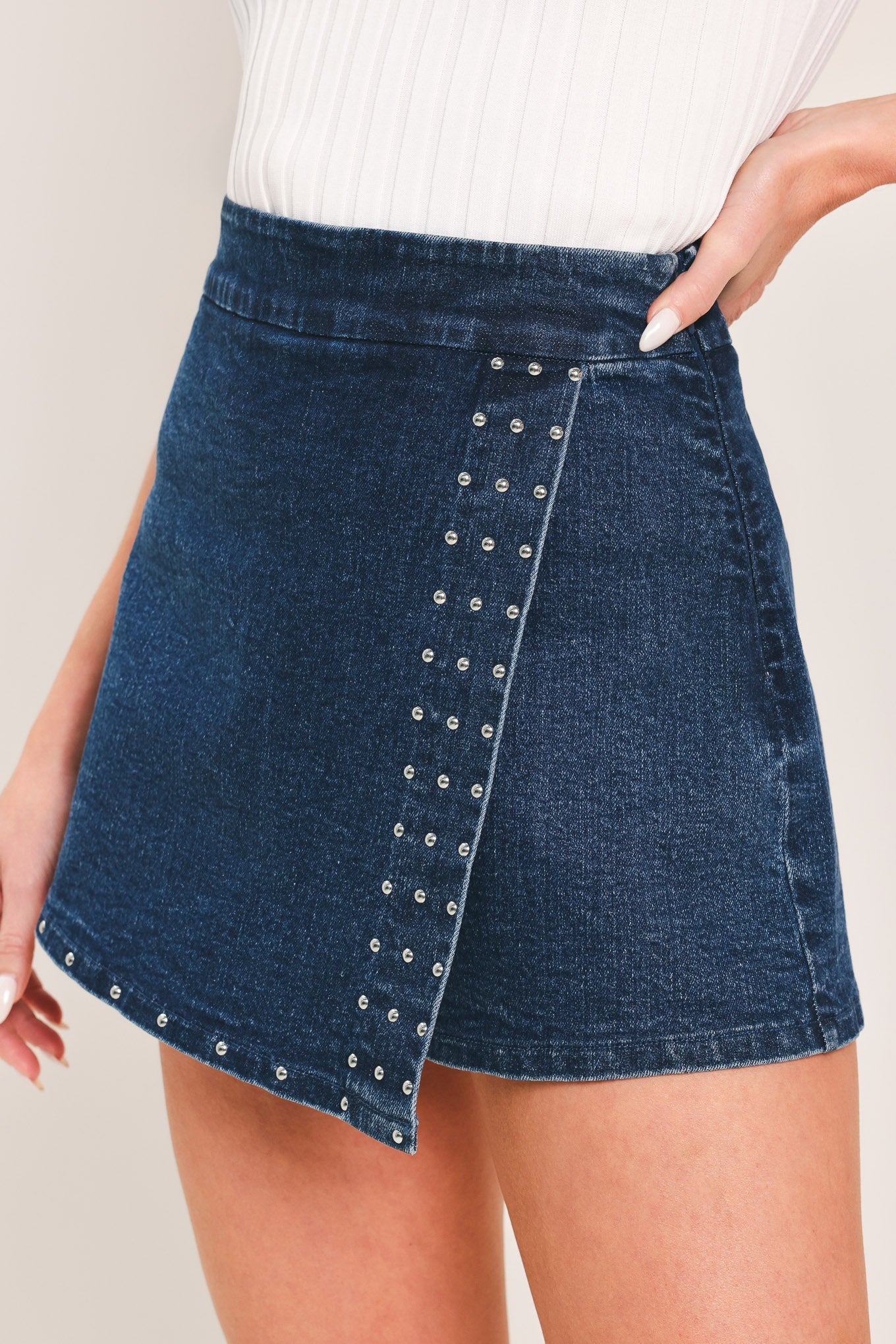 EDGE LINE DENIM SKORT Flying Tomato
