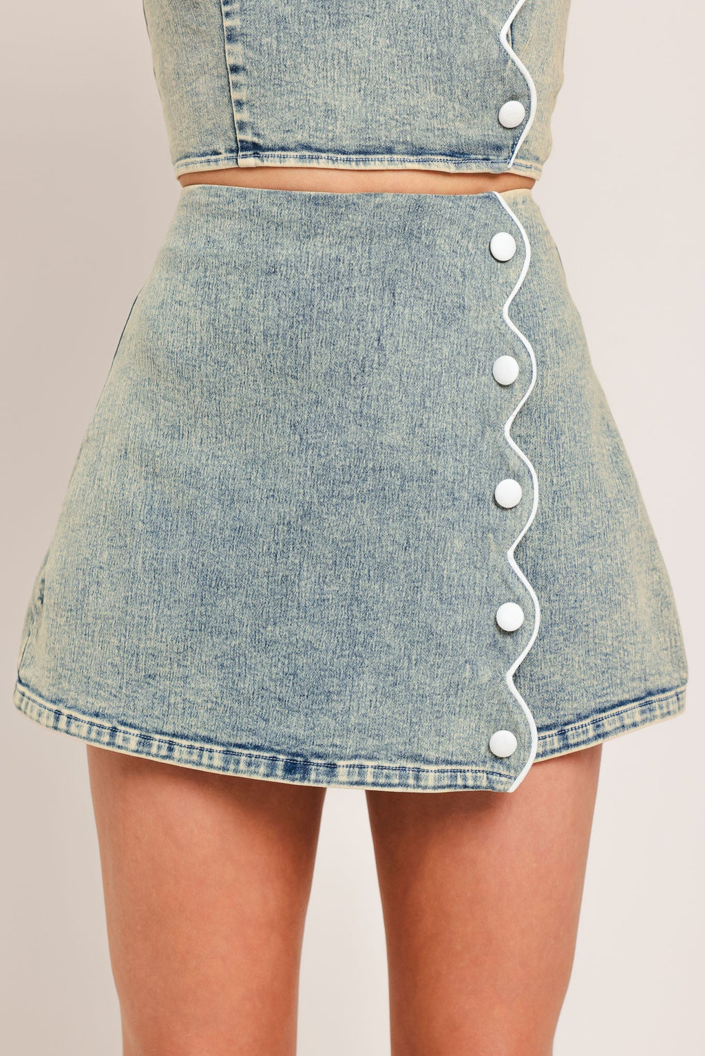 SWEET DETAIL DENIM SKORT Flying Tomato
