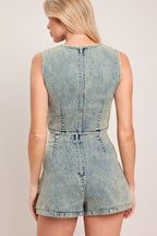 SWEET DETAIL DENIM SKORT Flying Tomato