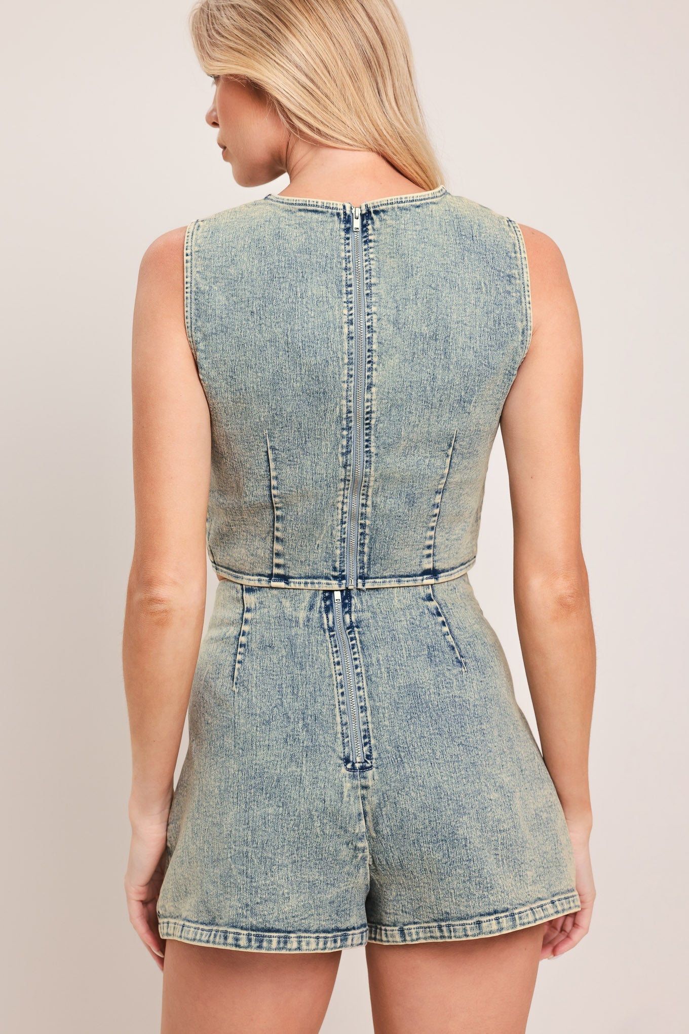 SWEET DETAIL DENIM SKORT Flying Tomato