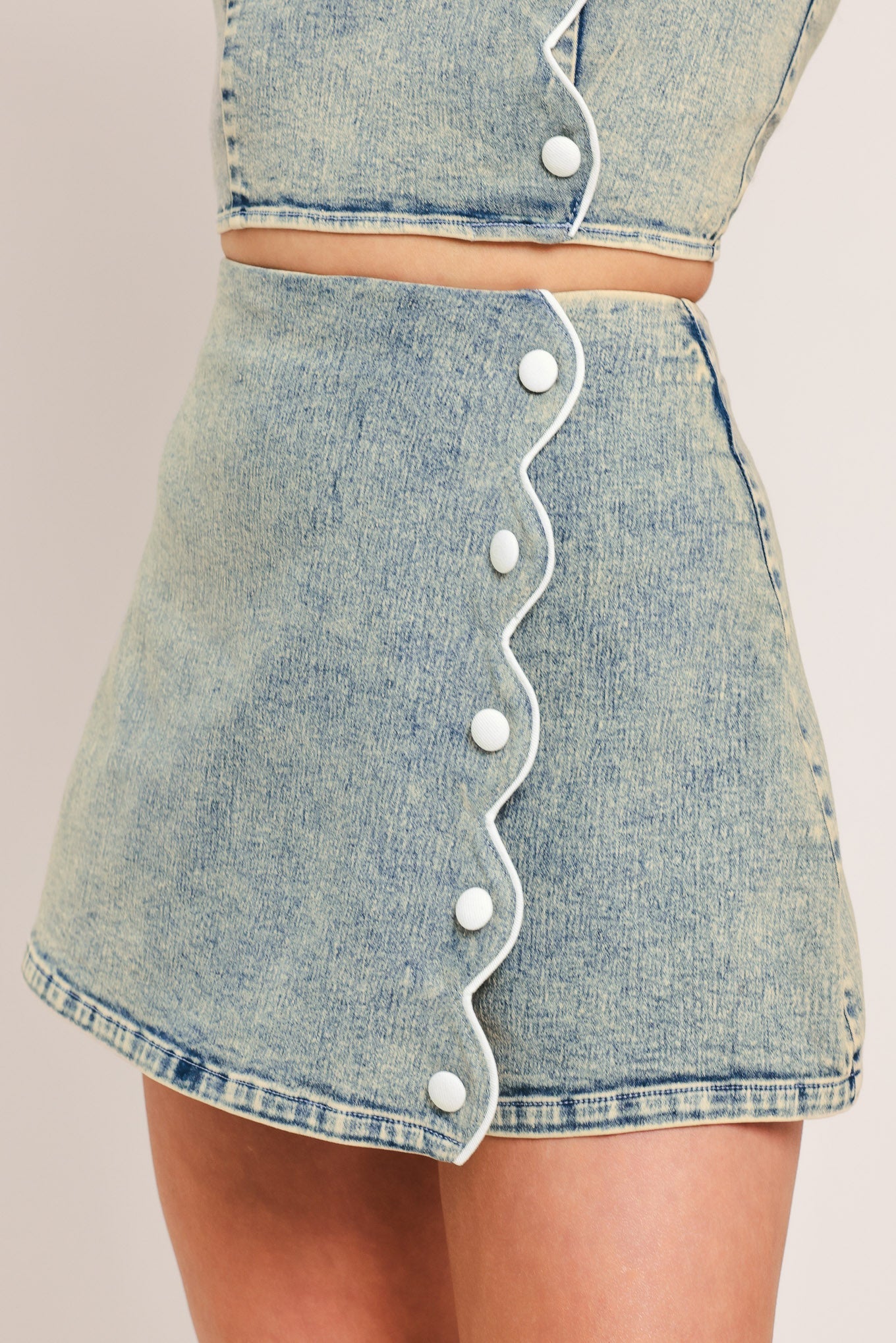 SWEET DETAIL DENIM SKORT Flying Tomato