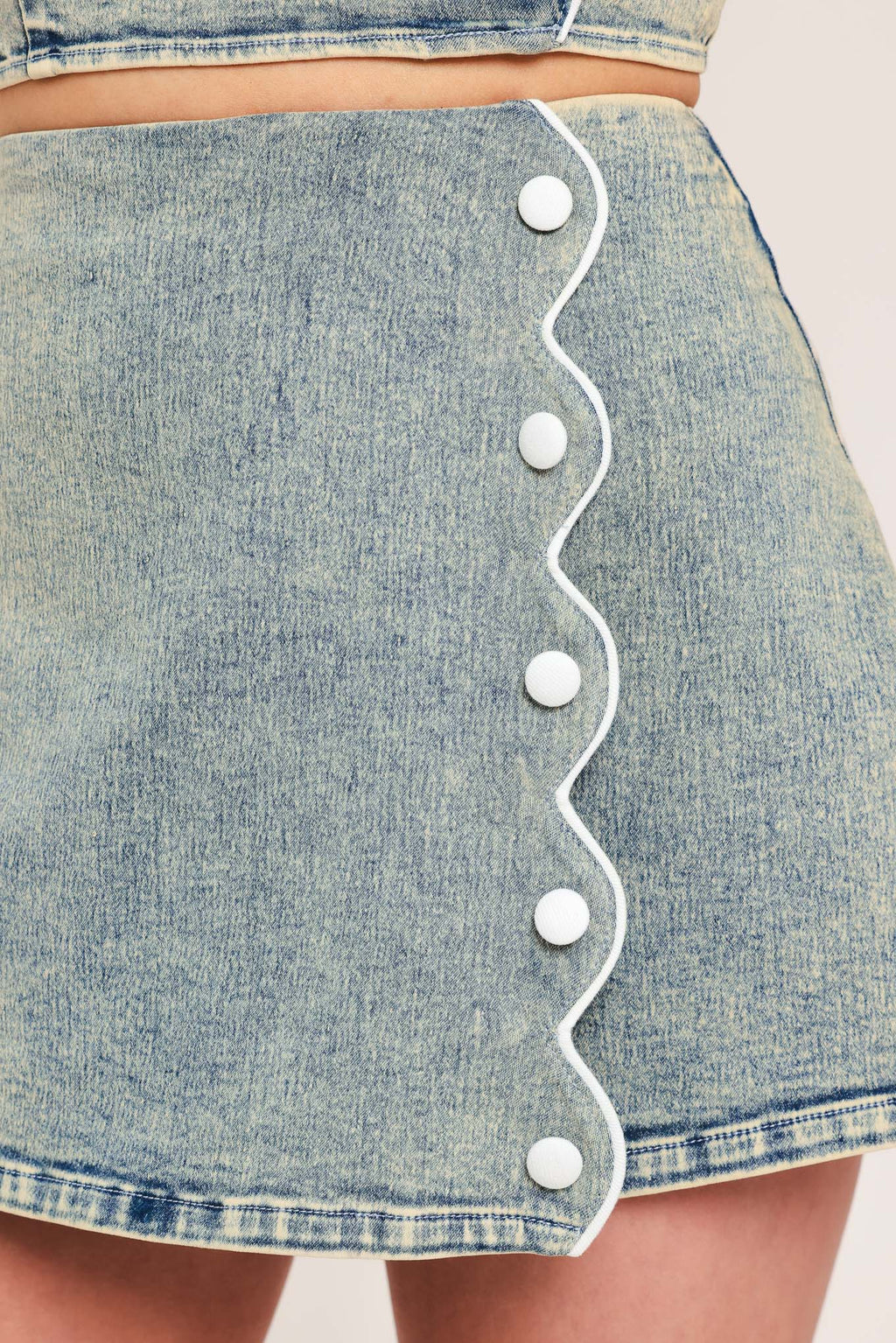 SWEET DETAIL DENIM SKORT Flying Tomato
