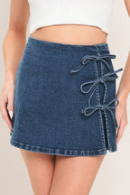 STREET TIE DENIM SKORT Flying Tomato