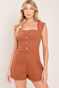 TERRACOTTA CHIC WOVEN ROMPER Flying Tomato