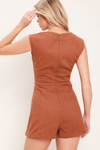 TERRACOTTA CHIC WOVEN ROMPER Flying Tomato