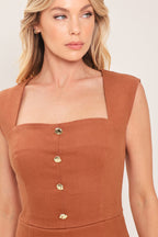 TERRACOTTA CHIC WOVEN ROMPER Flying Tomato