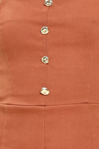 TERRACOTTA CHIC WOVEN ROMPER Flying Tomato