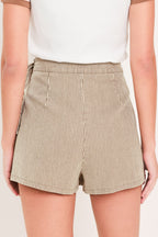 MODERN STRIPE WOVEN SKORT Flying Tomato