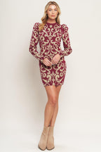BASK IN LOVE SWEATER MINI DRESS Flying Tomato
