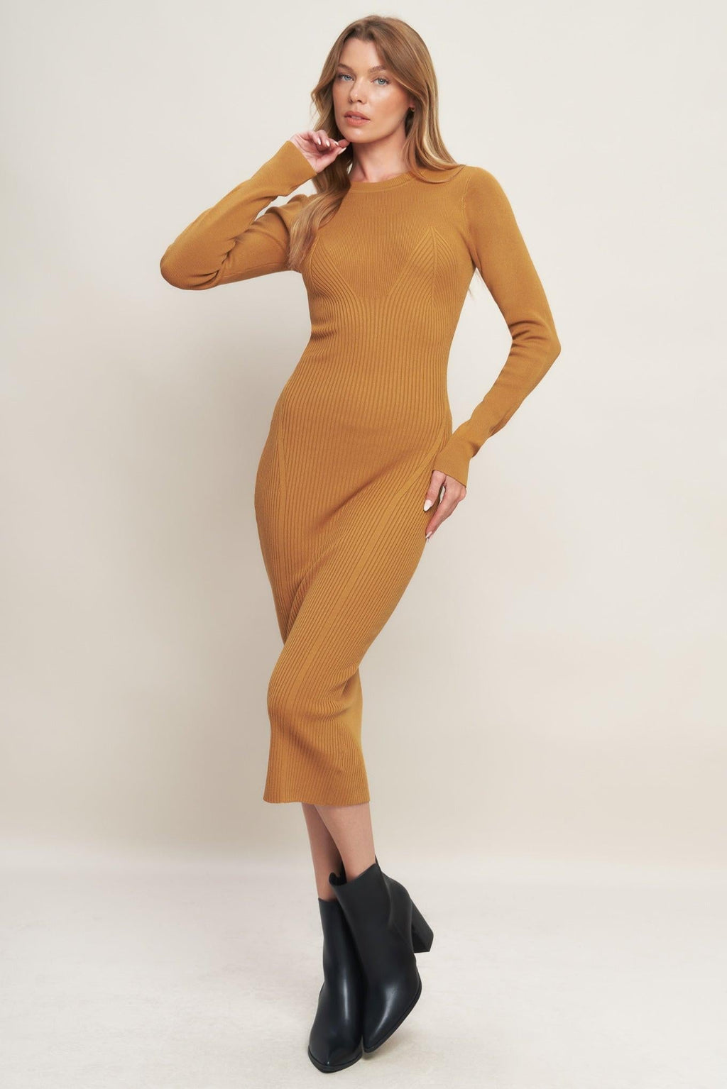 BE WITH YOU SWEATER MIDI DRESS Flying Tomato