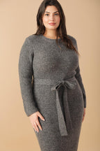 BE GOOD TO ME SWEATER MIDI DRESS Flying Tomato