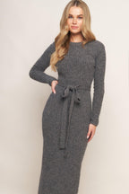 BE GOOD TO ME SWEATER MIDI DRESS Flying Tomato