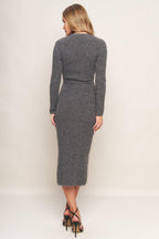BE GOOD TO ME SWEATER MIDI DRESS Flying Tomato
