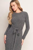 BE GOOD TO ME SWEATER MIDI DRESS Flying Tomato
