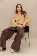 EARTHY TOUCH SWEATER KNIT TOP Flying Tomato