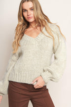EARTHY TOUCH SWEATER KNIT TOP Flying Tomato