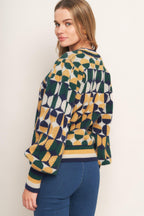 CHEER YOU ON JACQUARD SWEATER TOP Flying Tomato