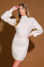 ALONG THE SHORELINE  SWEATER MIDI DRESS Flying Tomato