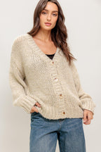 WEEKEND WARMTH SWEATER KNIT CARDIGAN Flying Tomato