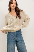 WEEKEND WARMTH SWEATER KNIT CARDIGAN Flying Tomato